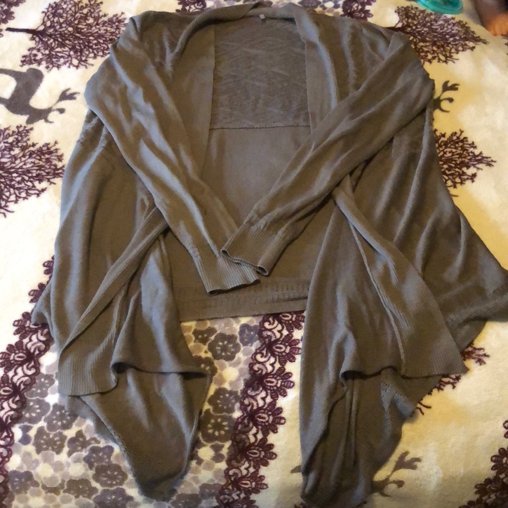 Olive green cardigan